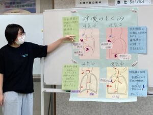 🍇呼吸器系のつくりを発表します👃