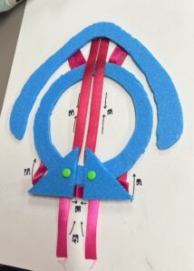 🙅喉頭筋の模型を作りました❢
